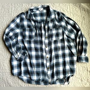 Passport - Flannel (Blue/White/Black) - Youth XXL/Women’s XS
